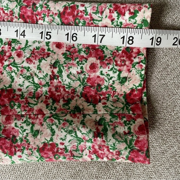 Talbots Floral Grace Fitted Cotton Blend Lined Pockets Button Rose Blazer Jacket - Picture 11 of 12